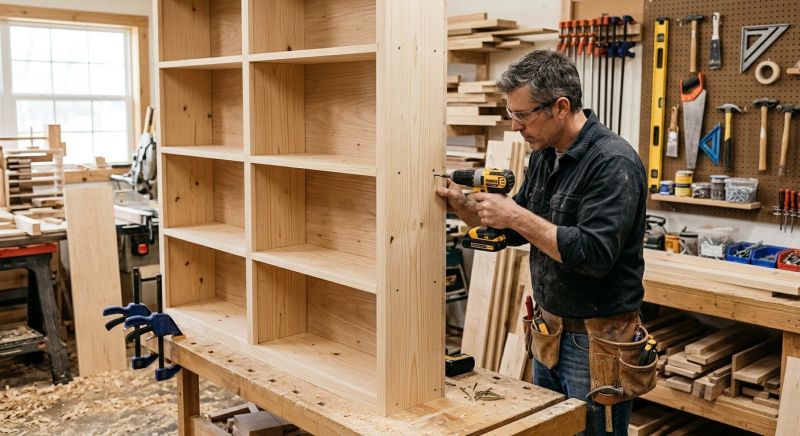 Bookcase Construction in Raleigh, NC