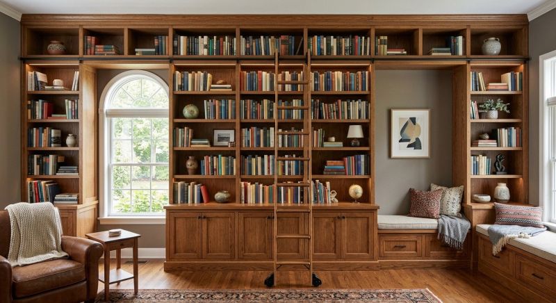 Built In Bookshelves Installation in Raleigh, NC