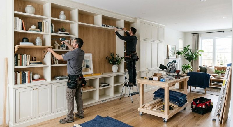 Built In Bookshelves Installation in Charlotte, NC