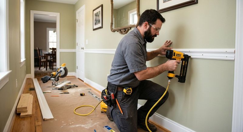 Chair Rail Installation in Wilmington, NC