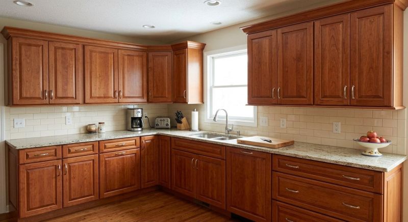 Cherry Cabinet Refacing in Dayton, OH