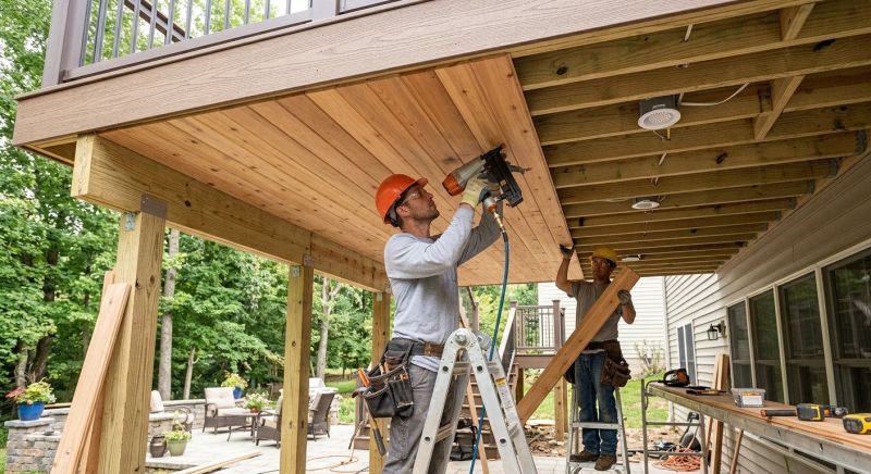 Deck Ceiling Installation in Wilmington, NC