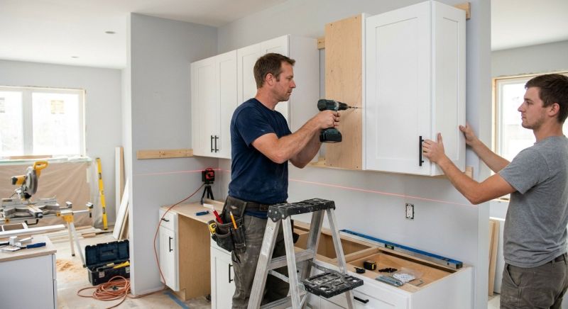 Glazed Cabinets Installation in Dayton, OH