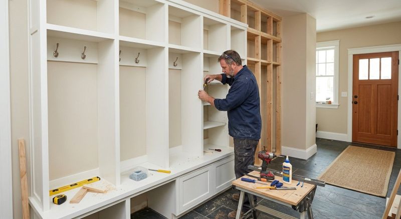Mudroom Carpentry Installation in Charlotte, NC