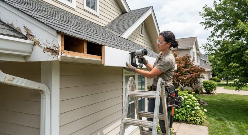 Rotted Fascia Repair in Conroe, TX