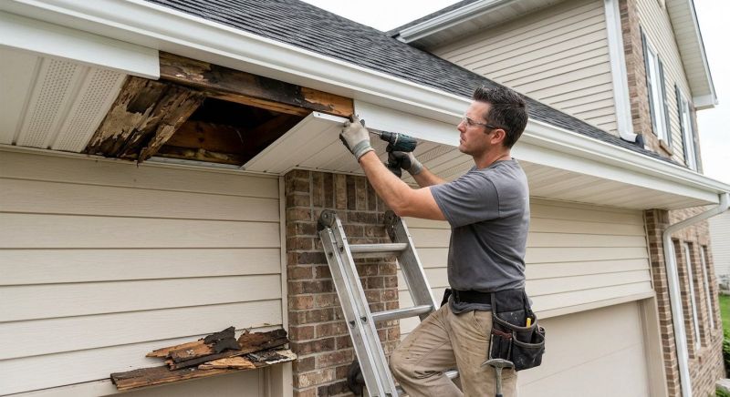 Soffit Damage Repair in Conroe, TX