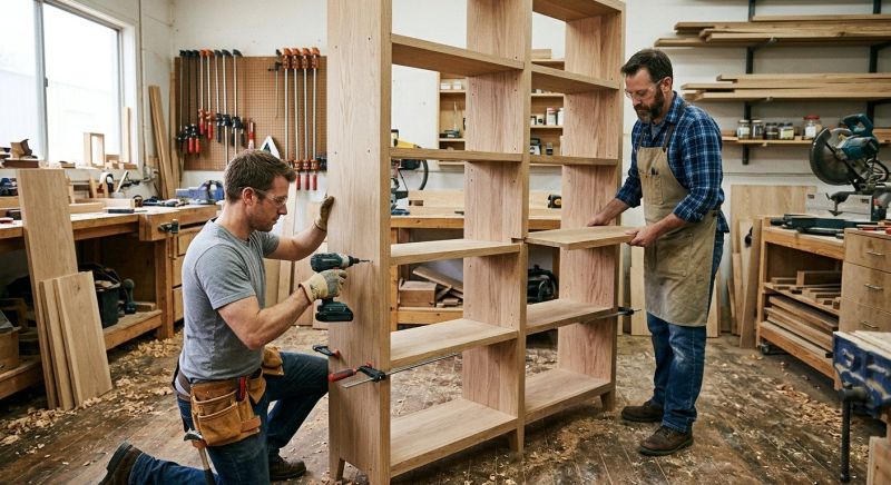 Bookcase Construction in Raleigh, NC