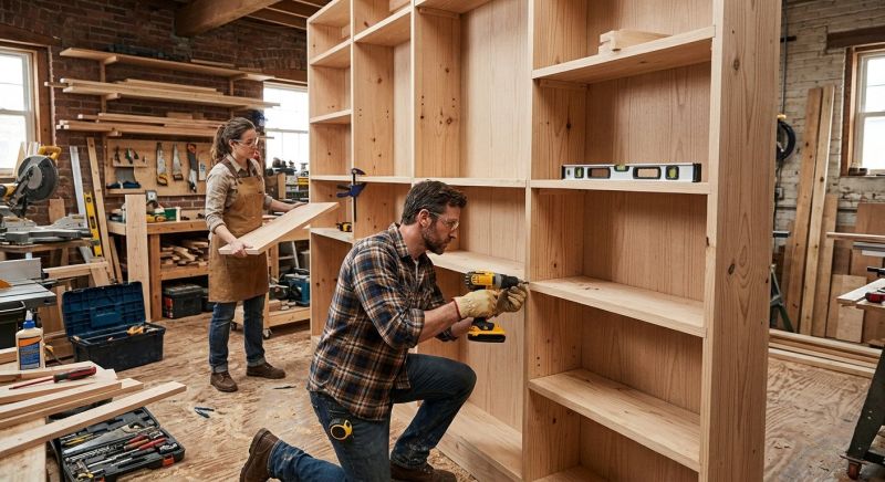 Bookcase Construction in Raleigh, NC