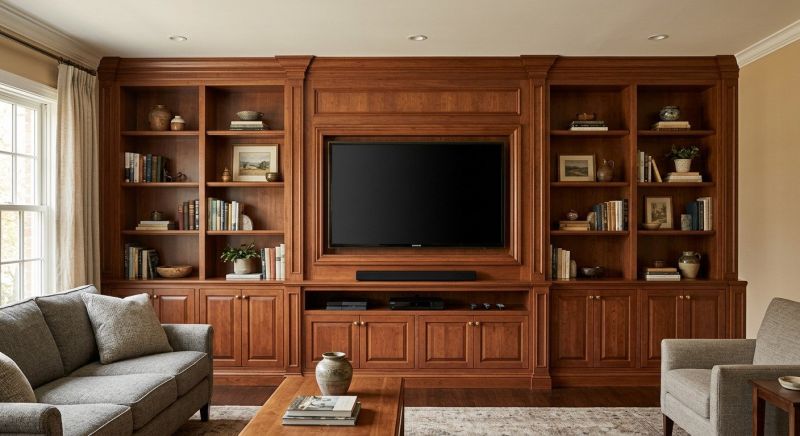 Built In Tv Cabinetry in Charlotte, NC