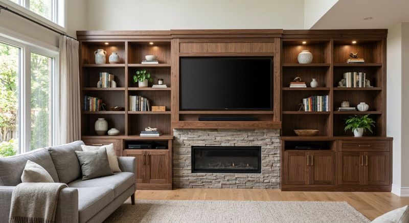 Built In Tv Cabinetry in Charlotte, NC