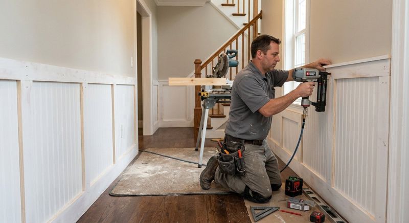 Chair Rail Installation in Kansas City, KS