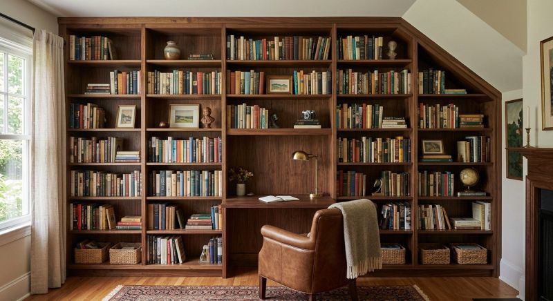 Custom Bookcase Installation in Charlotte, NC