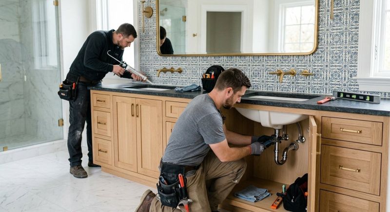 Custom Vanity Installation in Dayton, OH