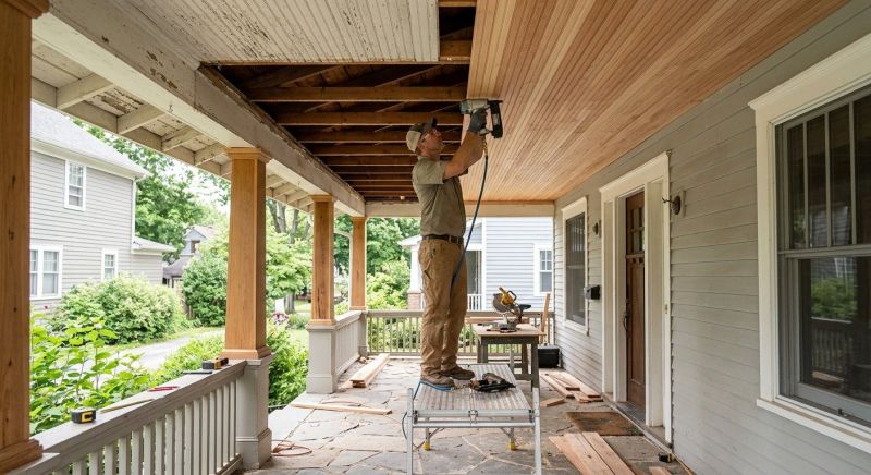 Deck Ceiling Installation in Overland Park, KS