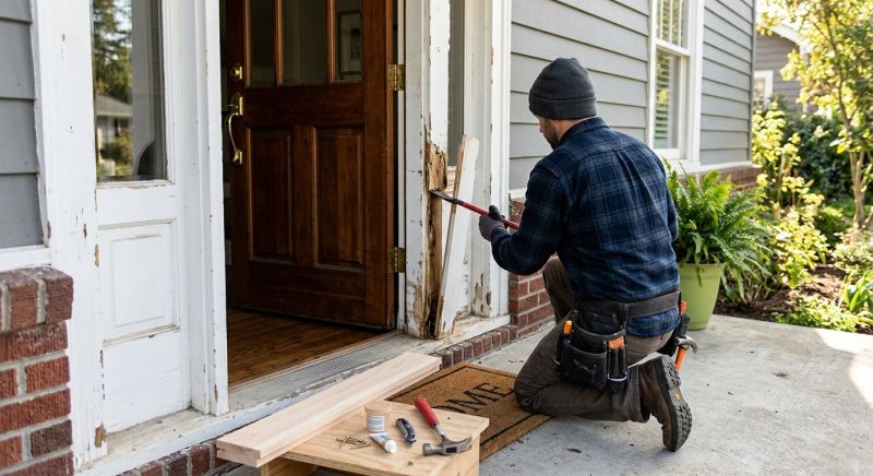 Exterior Door Trim Repair in Olathe, KS