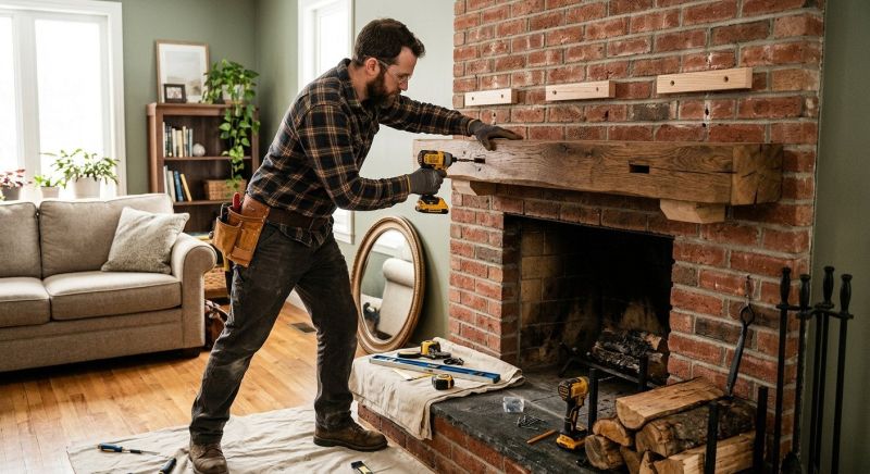 Fireplace Mantel Installation in Kansas City, KS