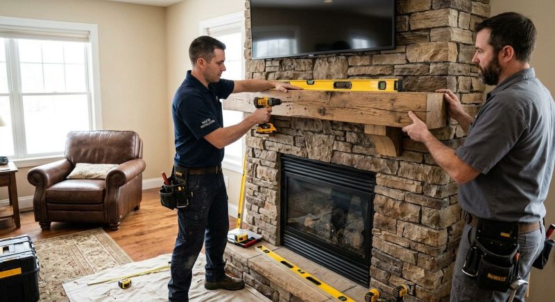 Fireplace Mantel Installation in Wilmington, NC