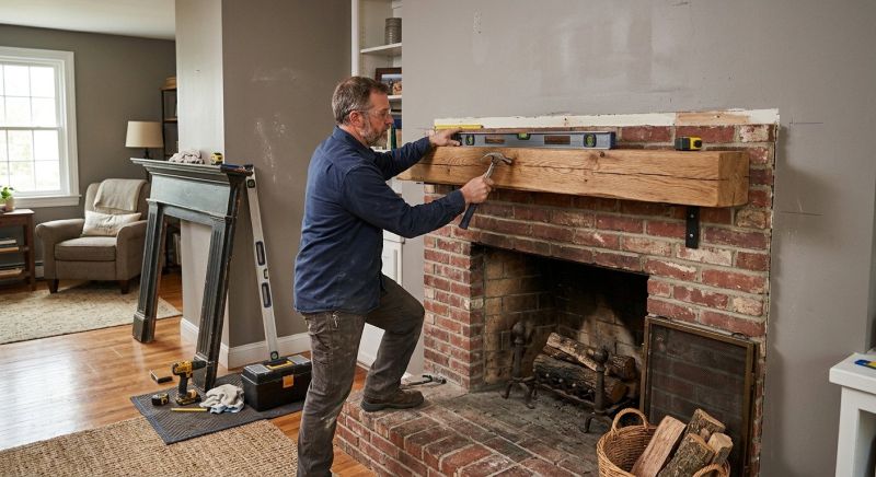 Fireplace Mantel Replacement in Kansas City, KS