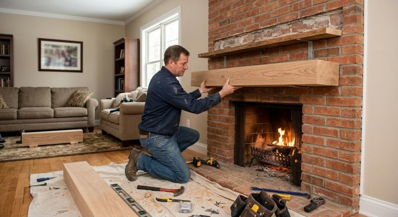 Fireplace Mantel Replacement in Wilmington, NC