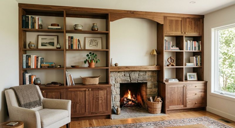 Fireplace Shelves Installation in Charlotte, NC