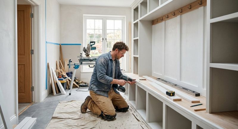 Mudroom Carpentry Installation in Charlotte, NC