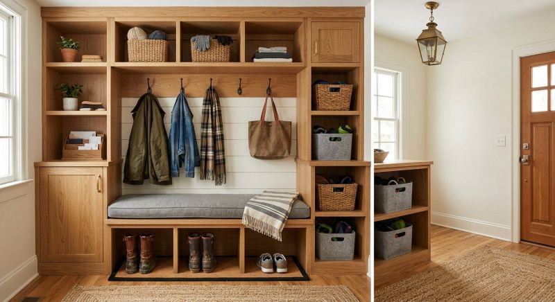 Mudroom Carpentry Installation in Charlotte, NC