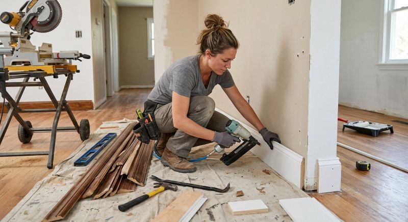 Shoe Molding Installation in Wilmington, NC